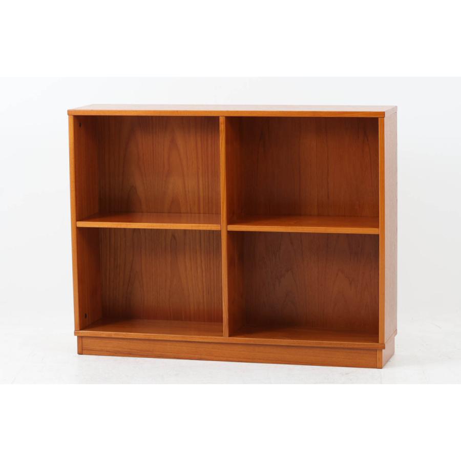 デンマーク製 スモールブックシェルフ チーク材 北欧家具ビンテージ