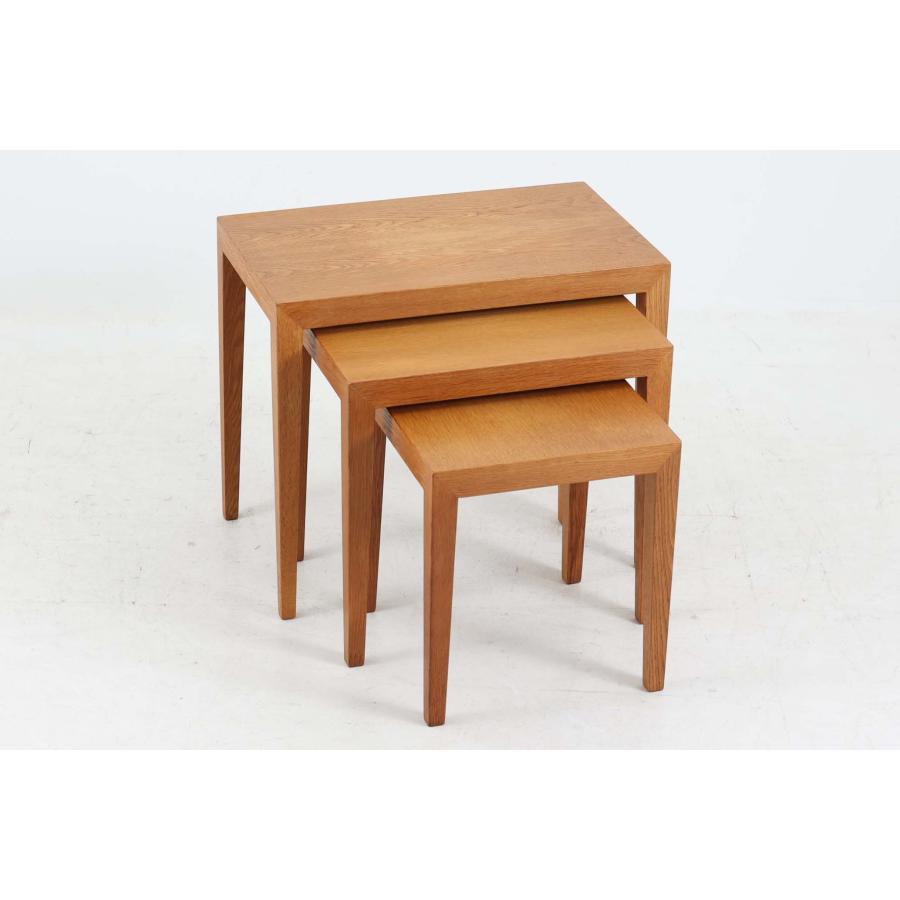 デンマーク製 Haslev(ハスレヴ) ネストテーブル オーク材 北欧家具