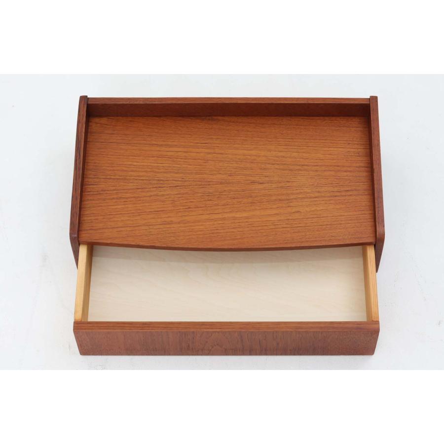 デンマーク製 壁掛けシェルフ/ウォールシェルフ チーク材 北欧家具