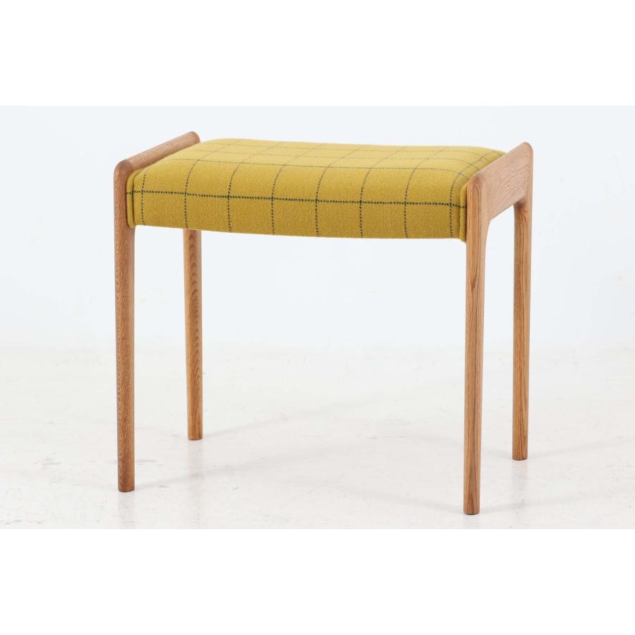 デンマーク製 スツール オーク材 北欧家具ビンテージ