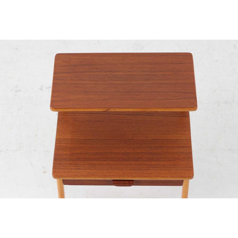 スウェーデン製 サイドチェスト チーク材×ビーチ材 北欧家具ビンテージ