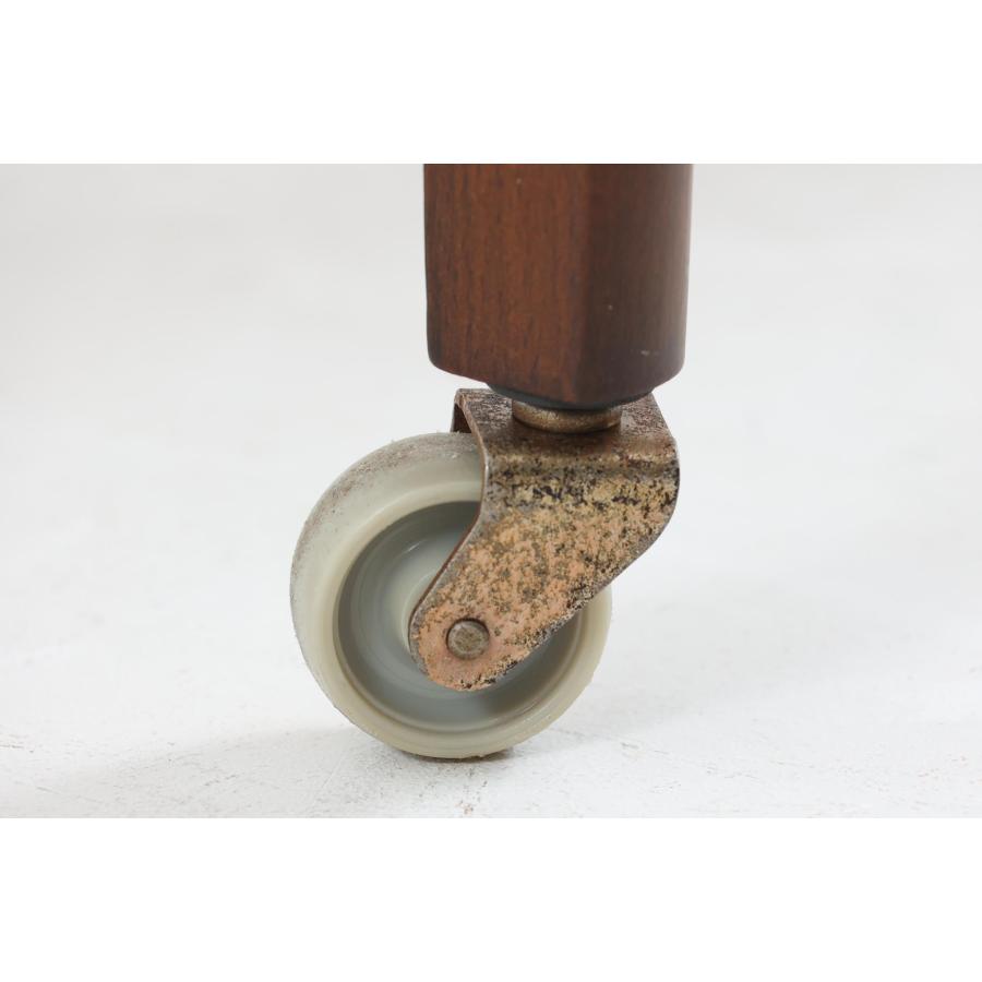 EFK9 北欧ヴィンテージ デンマーク チーク材 トレイ付きキャスターワゴン EFK9 北欧ヴィンテージ デンマーク チーク材 トレイ付きキャスター