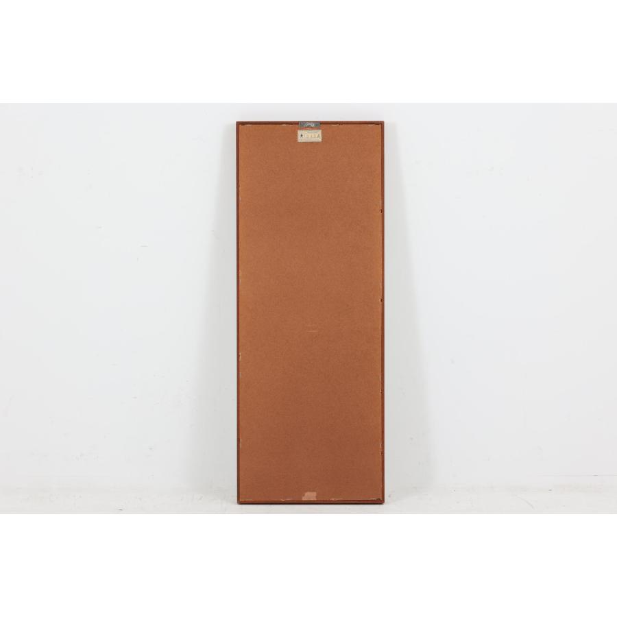 デンマーク製 チーク材ミラー 立掛け 高さ89cm 北欧ビンテージ家具