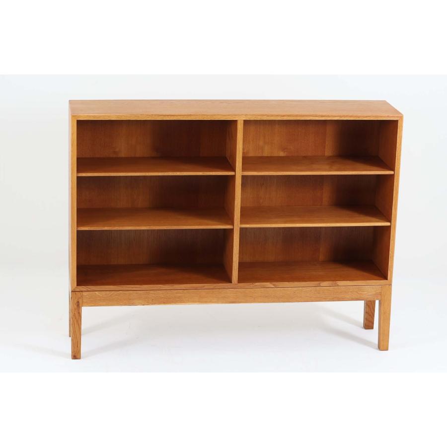 北欧ヴィンテージ ボーエ・モーエンセン オーク 2段シェルフ 北欧家具 飾り棚 ブックシェルフ/ボーエ・モーエンセン/Boligens Byggeskabe【2404-0242