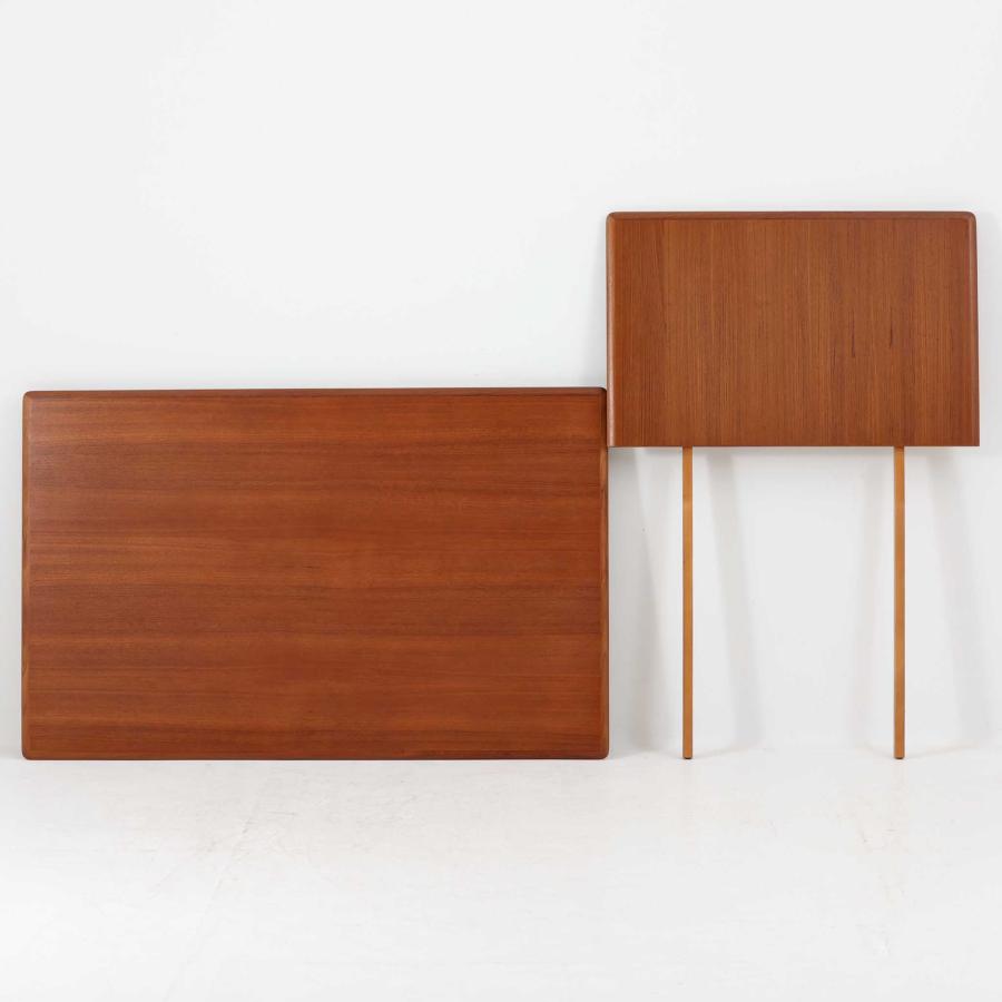 フランス＆サン　デンマーク　伸縮ダイニングテーブル　北欧ビンテージ家具 エクステンションダイニングテーブル チーク 幅128〜231cm デンマーク