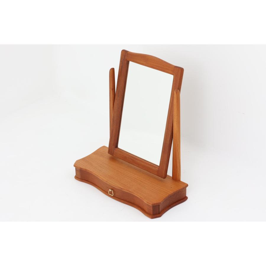 卓上ミラー チーク材 北欧家具ビンテージ : CHLOROS 北欧家具と北欧