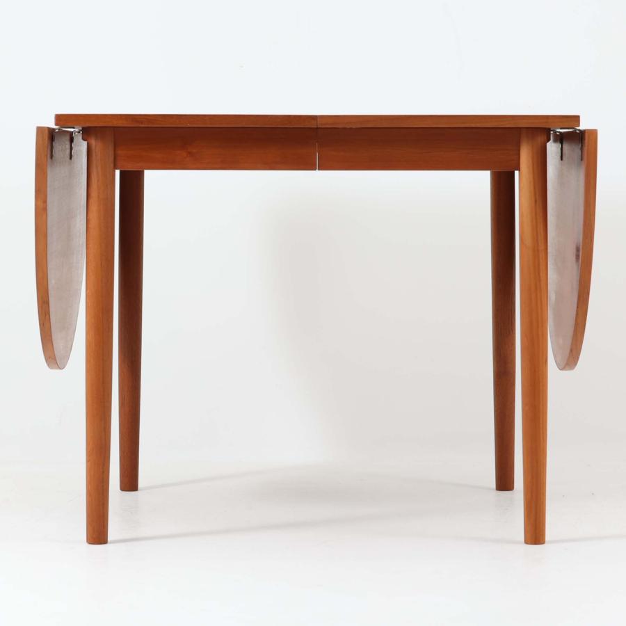 デンマーク チーク材 伸長式テーブル バタフライテーブル 北欧