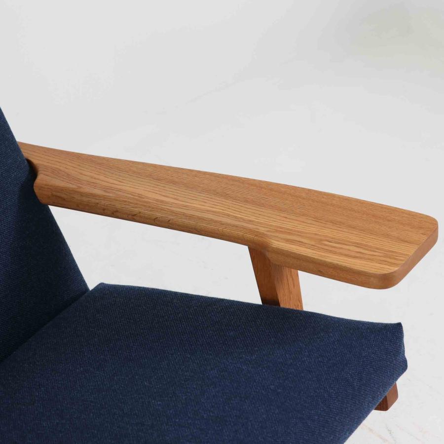 Hans J. Wegner ハイバックシングルソファ GE375 オーク Getama ハンス