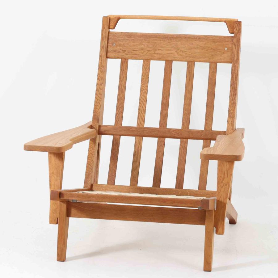 Hans J. Wegner ハイバックシングルソファ GE375 オーク Getama ハンス