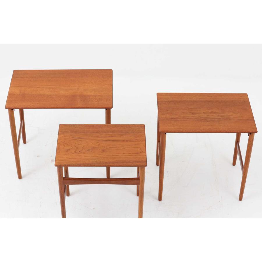 Hans J. Wegner AT40ネストテーブル チーク無垢材 ウェグナー Hans J.Wegner(ハンス・J・ウェグナー) チーク無垢材 ネスト