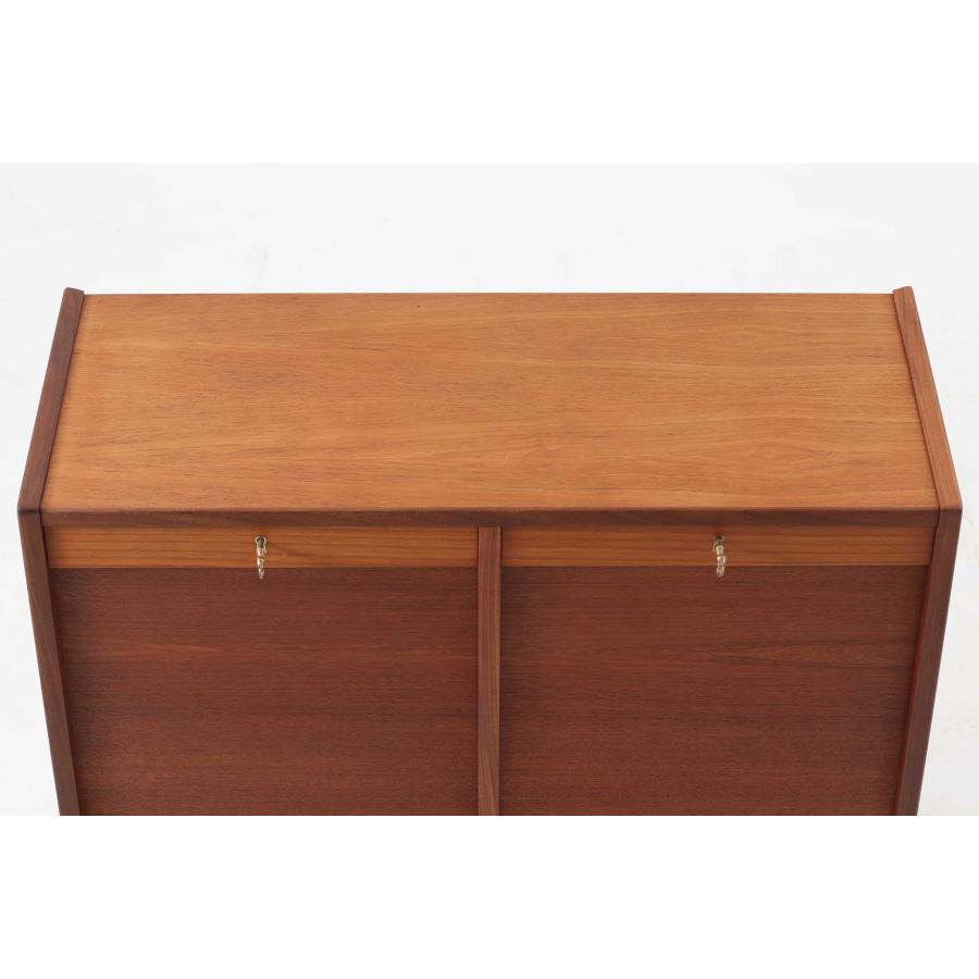 デンマーク　ビンテージ　脚付き蛇腹キャビネット　マホガニー　北欧ビンテージ デンマーク ビンテージ 脚付き蛇腹キャビネット マホガニー 北欧