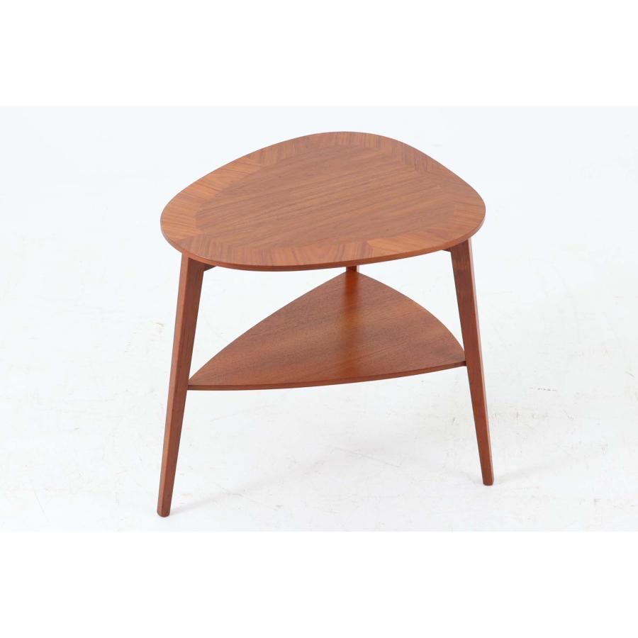 Holger Georg Jensen お洒落な形のサイドテーブル 3本脚 チーク材 北欧