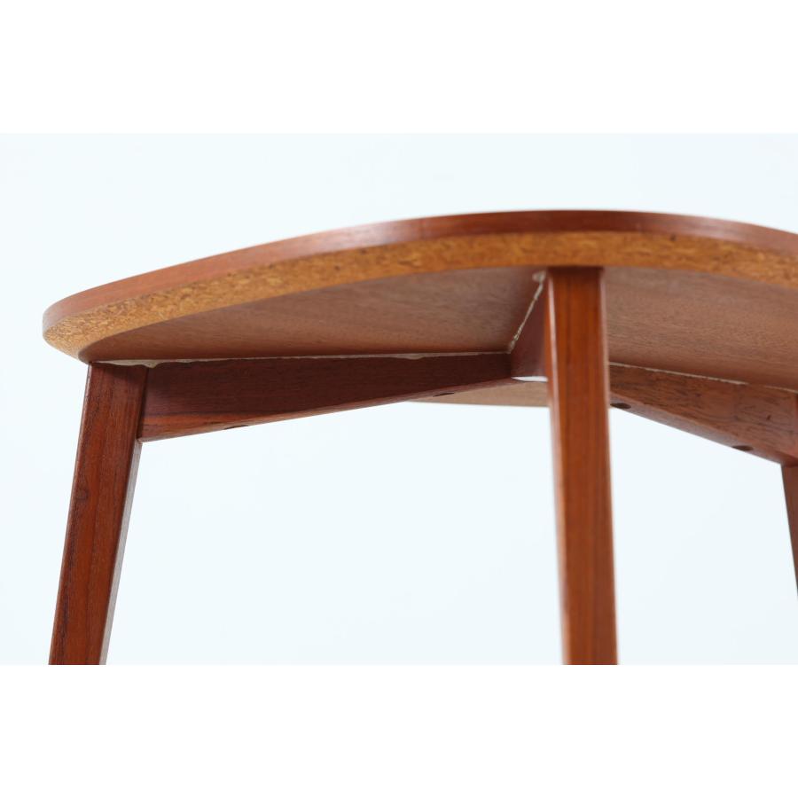 60's アンティーク 竹xチークx黒3本脚 サイドテーブル プランター 竹籠 60's アンティーク 竹xチークx黒3本脚 サイドテーブル プランター 竹籠