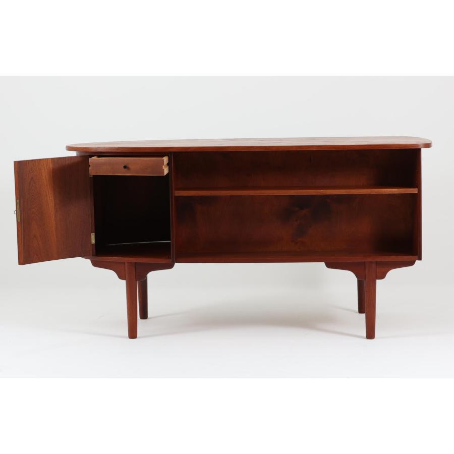 キドニーデスク チーク材 北欧家具ビンテージ : CHLOROS 北欧家具と