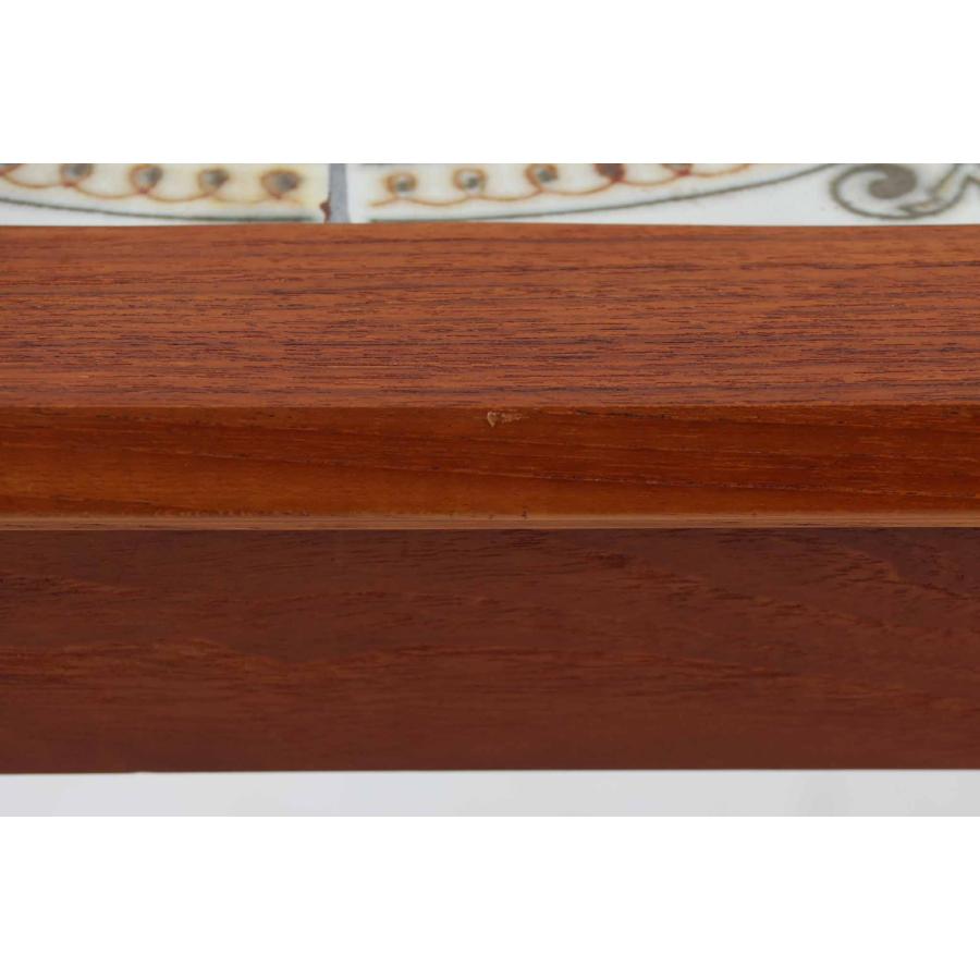 タイルトップサイドテーブル チーク材 北欧家具ビンテージ : CHLOROS