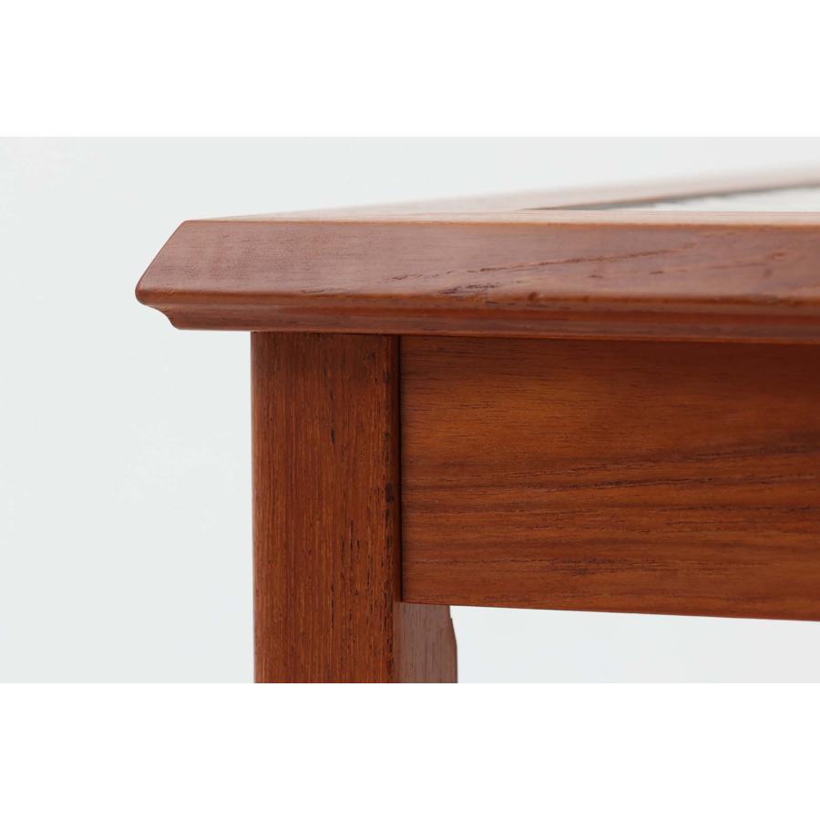 タイルトップサイドテーブル チーク材 北欧家具ビンテージ : CHLOROS