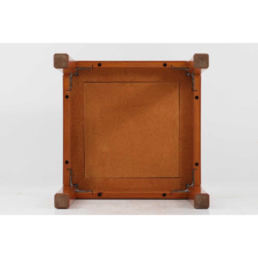 サイドテーブル　チーク　無垢材　ビンテージ家具 Handmade - Natural チーク無垢材 サイドテーブル – KANADEMONO