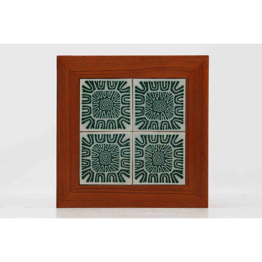 タイルトップサイドテーブル チーク材 北欧家具ビンテージ : CHLOROS