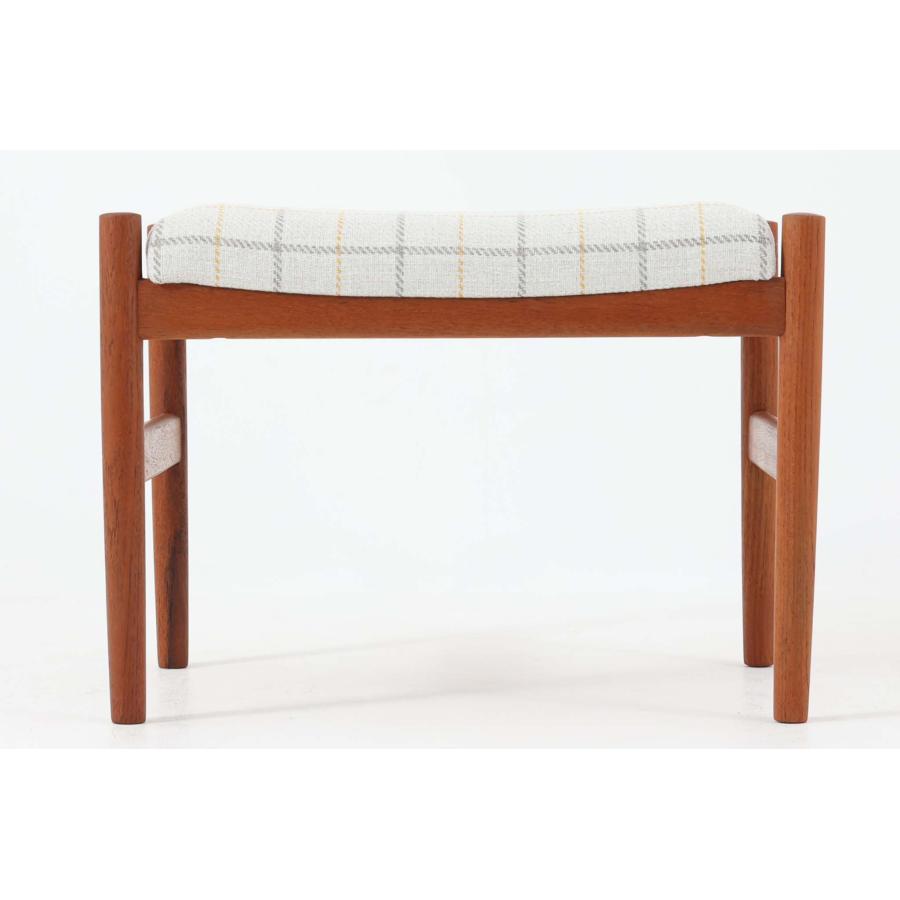 デンマーク製 スツール チーク材 北欧ビンテージ家具_1