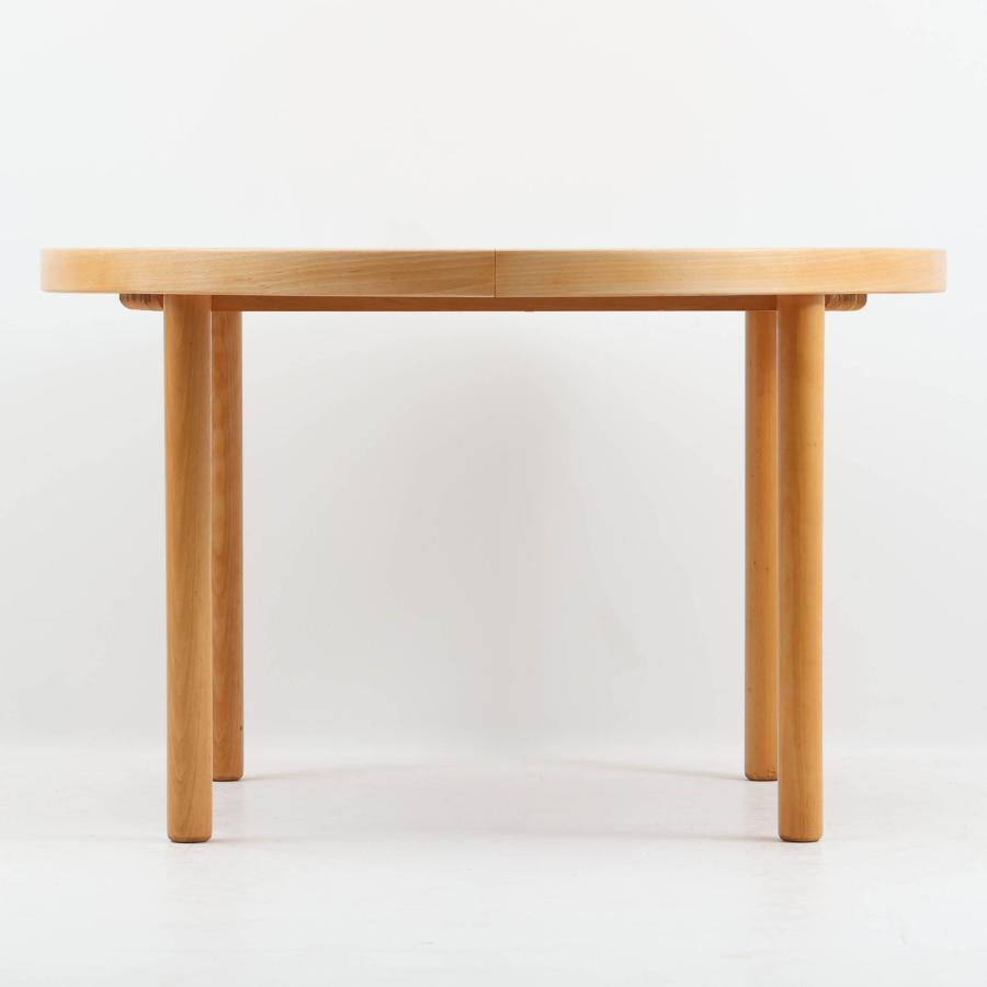 円形ダイニングテーブル ビーチ 幅115cm デンマーク製 北欧ビンテージ