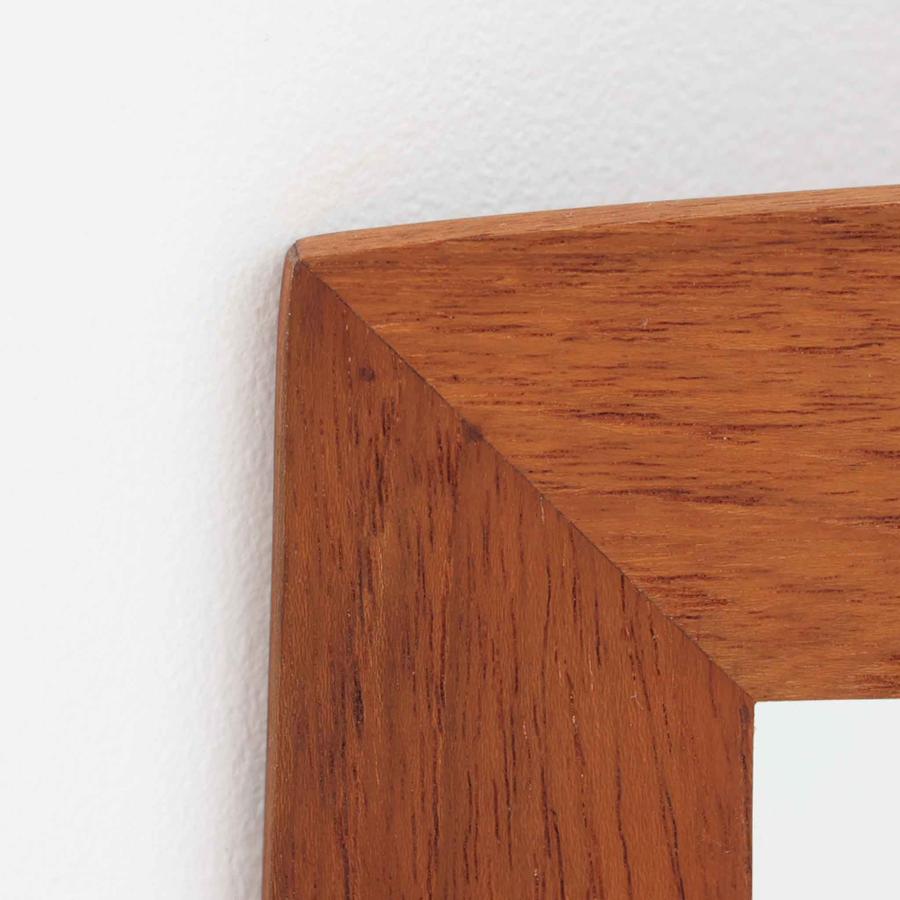 壁掛け/立掛けミラー チーク 高さ90cm デンマーク製 北欧ビンテージ