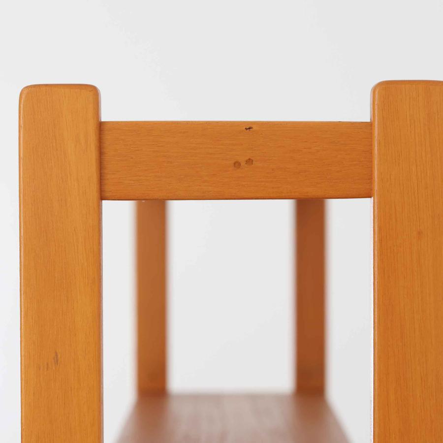 ディスプレイシェルフ チーク×ビーチ 幅120cm スウェーデン製 北欧