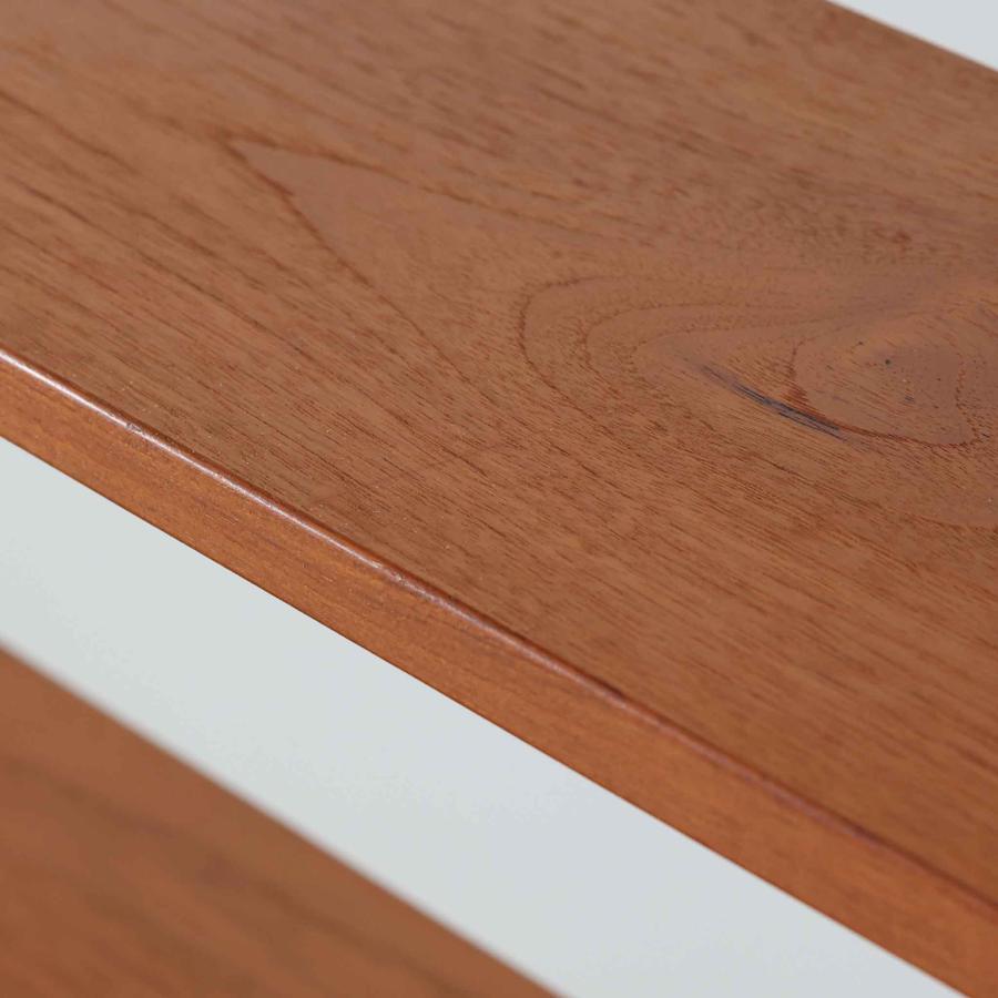 ディスプレイシェルフ チーク×ビーチ 幅120cm スウェーデン製 北欧