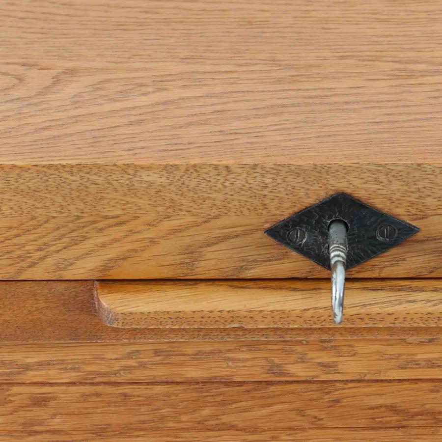 蛇腹キャビネット オーク 幅60cm デンマーク製 北欧ビンテージ家具 収納家具 木製棚 小ぶり サイドボード 本棚_6