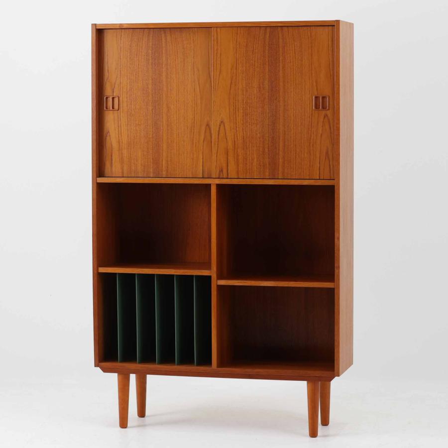クロロス家具　キャビネット キャビネット チーク材 幅87cm 北欧ビンテージ家具 木製 収納家具