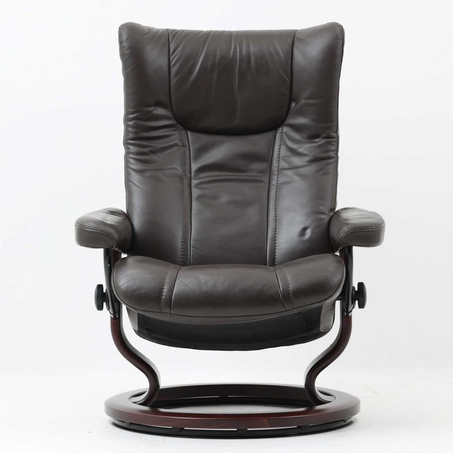 EKORNES リクライニングチェア Wing 本革×ビーチ エコーネス ノルウェー製 北欧ビンテージ家具_1