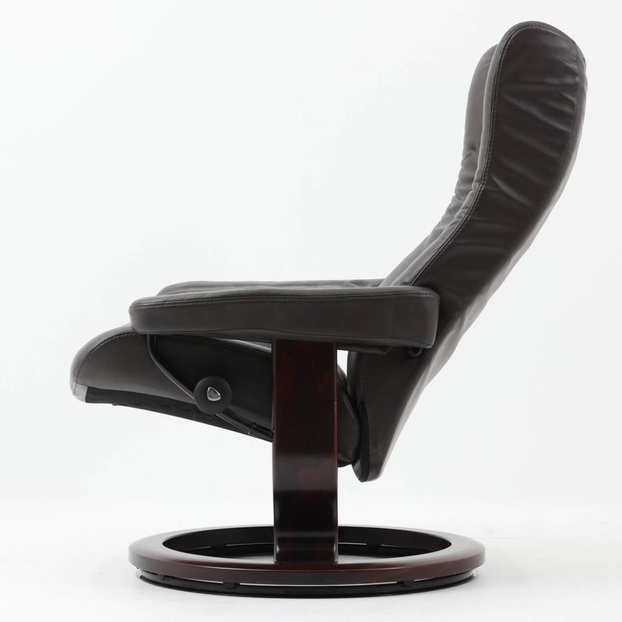 EKORNES リクライニングチェア Wing 本革×ビーチ エコーネス ノルウェー製 北欧ビンテージ家具_4
