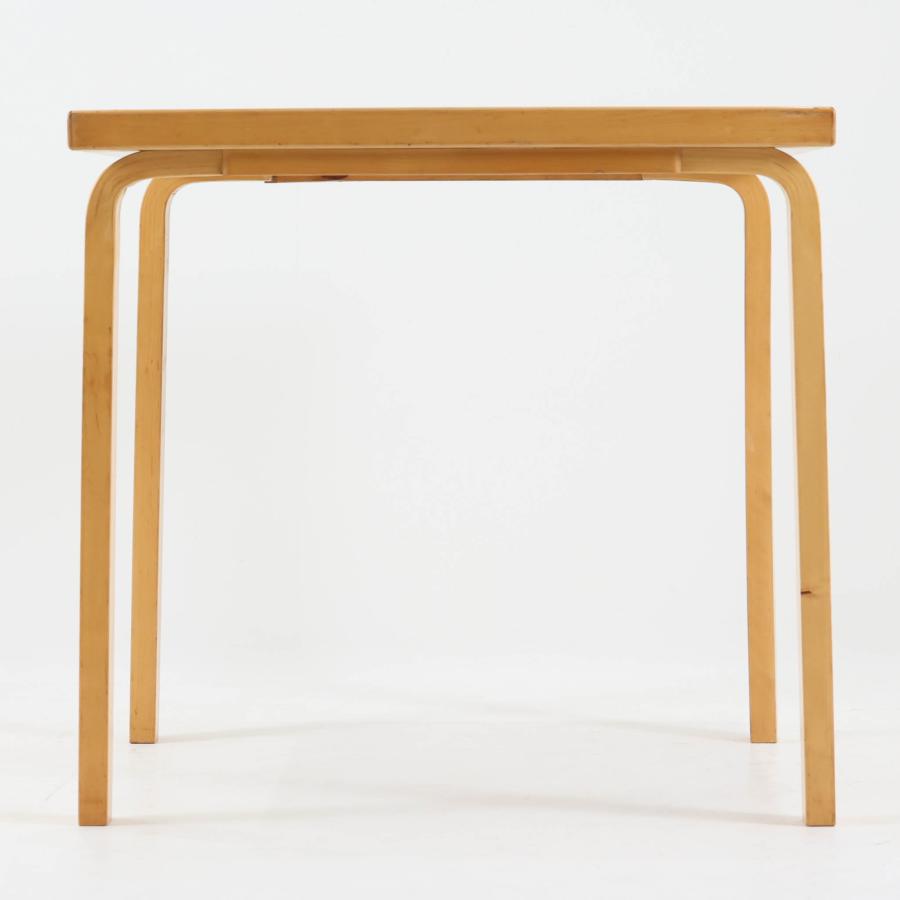 Alvar Aalto 正方形ダイニングテーブル 81C バーチ×リノリウム 幅75cm