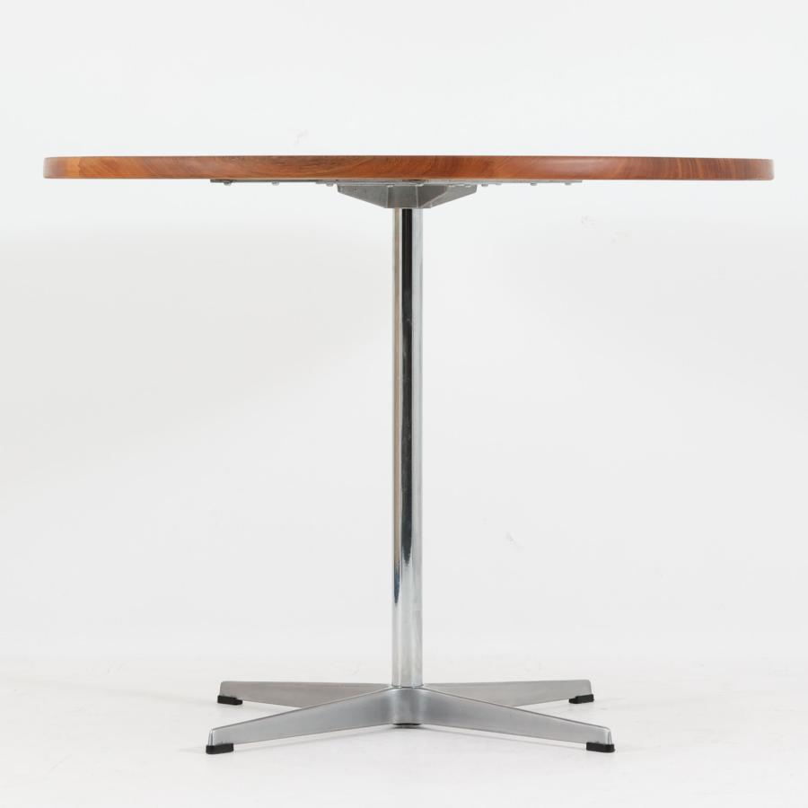 Fritz Hansen アルミベース ラウンドテーブル チーク無垢 直径90cm