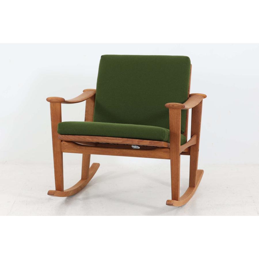 デンマーク製 ロッキングチェア オーク材 M. Nissen Horsens 北欧家具
