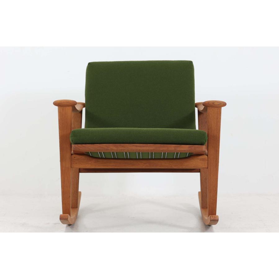 デンマーク製 ロッキングチェア オーク材 M. Nissen Horsens 北欧家具 