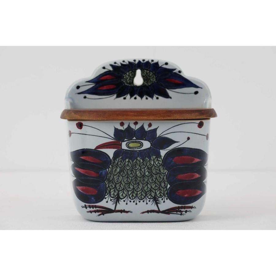 【北欧ヴィンテージ】ロイヤルコペンハーゲン　壁掛け　ソルトボックス　蓋付小物入れ