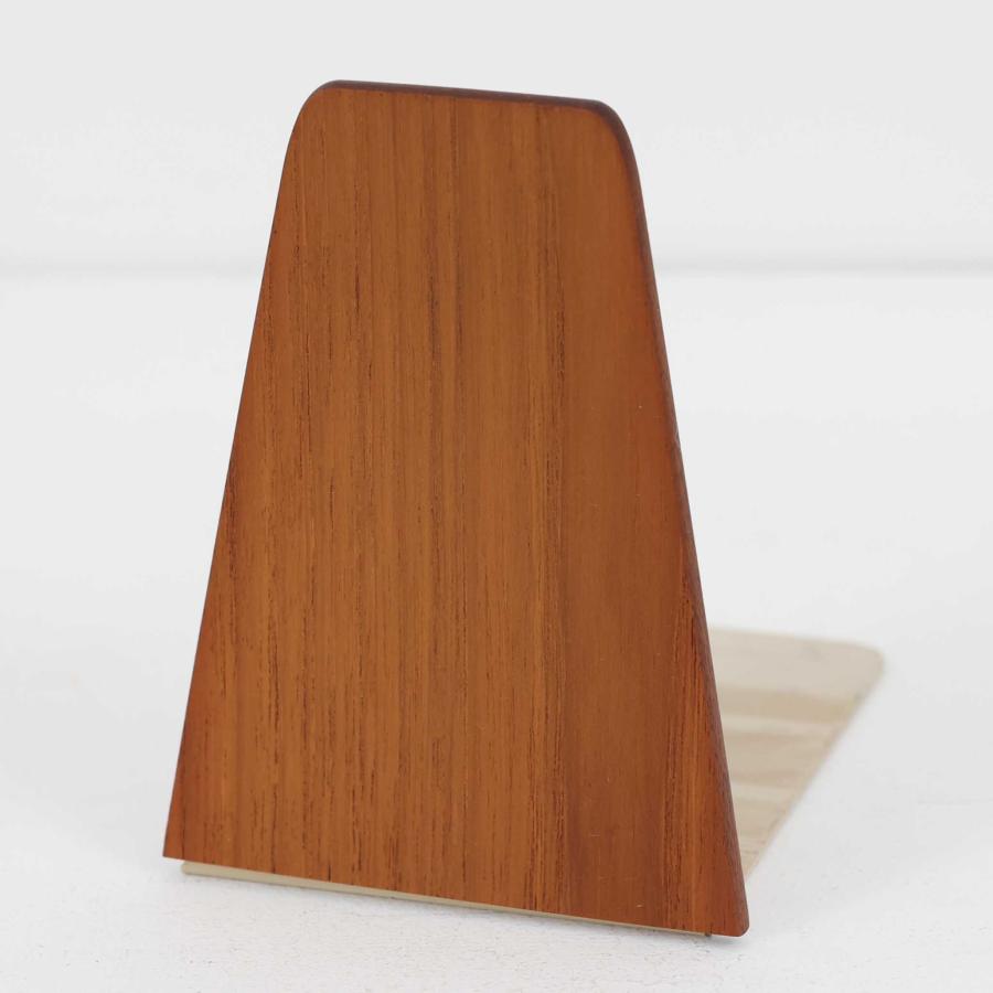 デンマーク製 北欧ビンテージ チーク材のブックエンド 4つセット 北欧