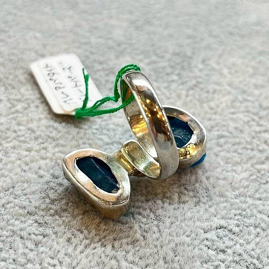 シルバー リング ブルーアパタイト 14号 15号 調整可 シルバー925