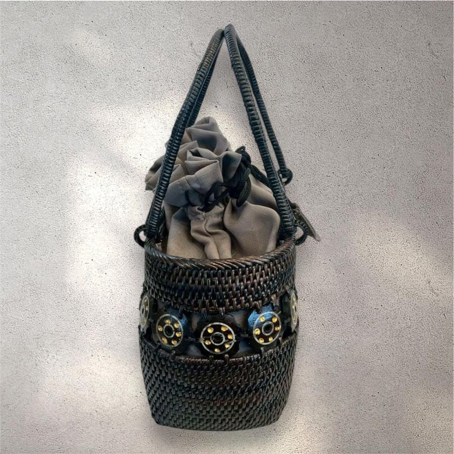 アタバッグ 籠バッグ バリ島 工芸品 ハンドメイド 手作り インドネシア