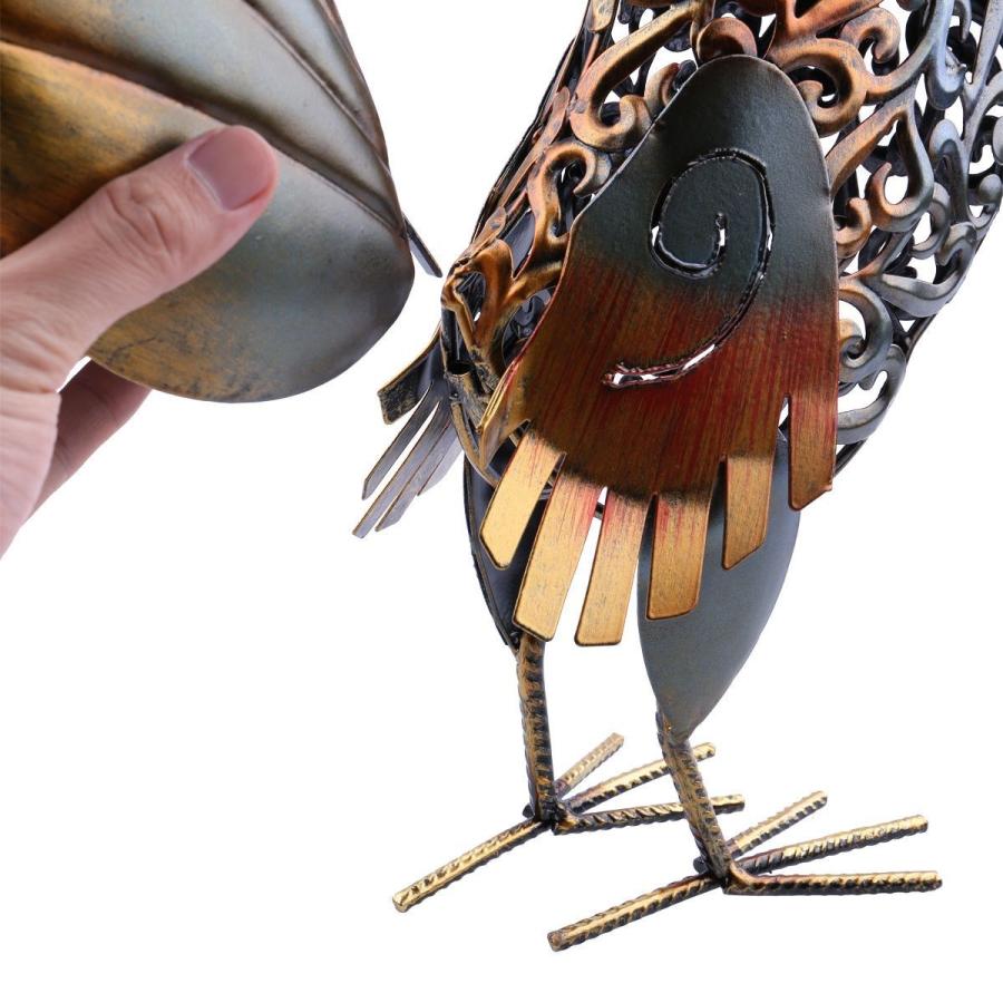 雄鶏 にわとり アイアン 鉄 金属 アート 動物 鳥 置物 オブジェ