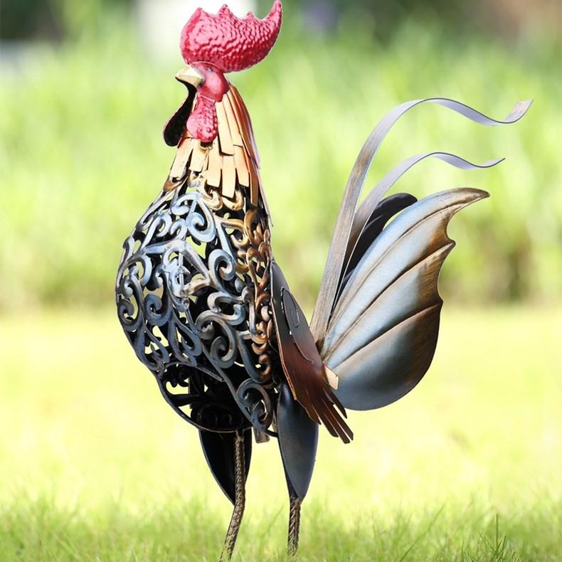 雄鶏 にわとり アイアン 鉄 金属 アート 動物 鳥 置物 オブジェ