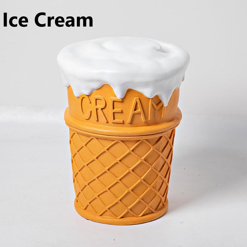 スツール ユニーク 食品 モチーフ オットマン ドレッサーチェア サイド
