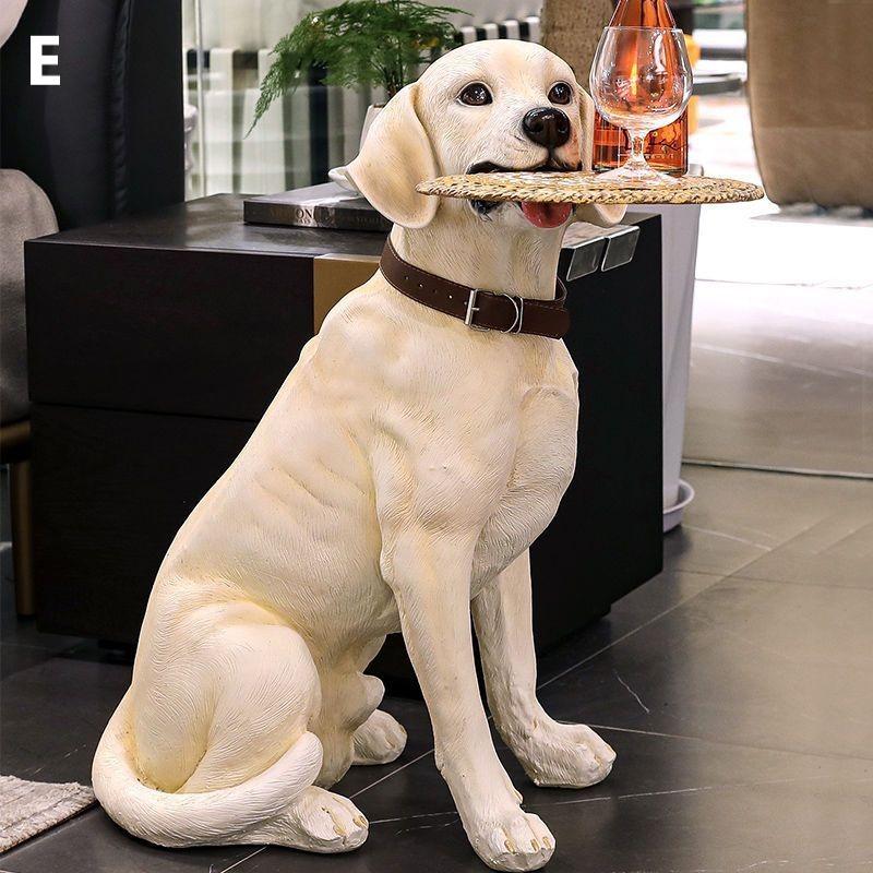 オブジェ 犬 トレイ 付き サイドテーブル おしゃれ かわいい