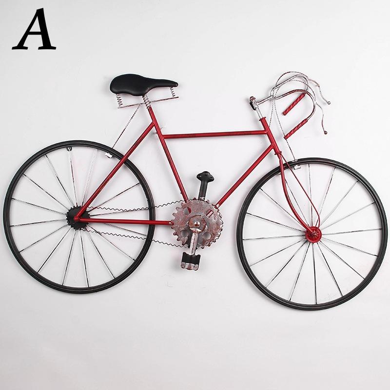 オブジェ 壁掛け 自転車 アイアン レトロ アメリカン リビング ダイニング 車庫 レッド ブルー 赤 青 屋内 装飾 インテリア