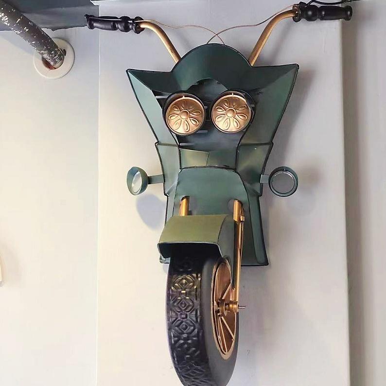 壁掛け ウォールインテリア アイアン バイク Bike アメリカン レトロ モダン リビング ダイニング 車庫 屋内 装飾 インテリア_11