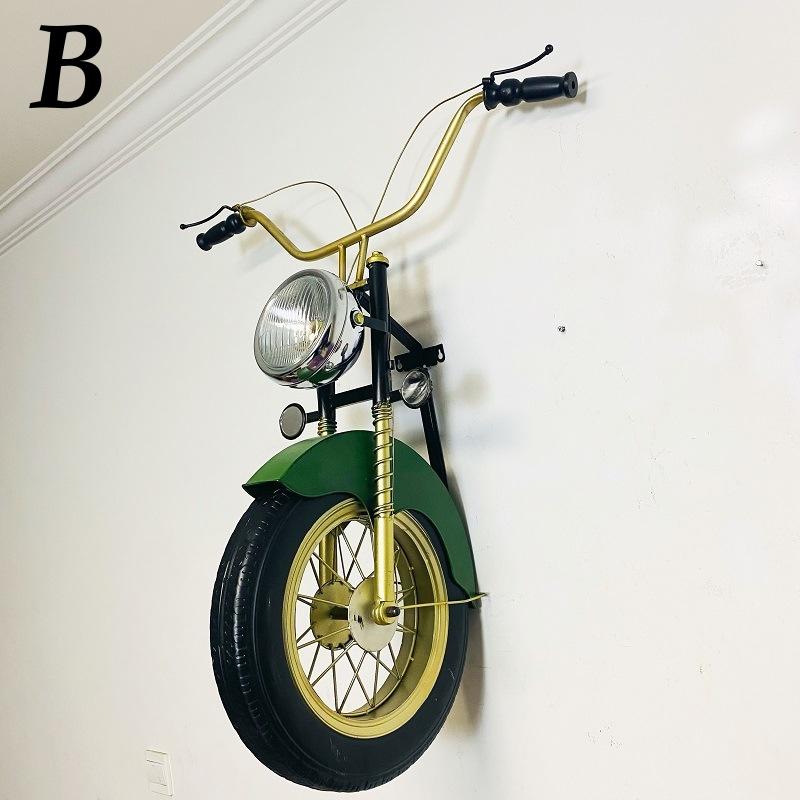 壁掛け ウォールインテリア アイアン バイク Bike アメリカン レトロ モダン リビング ダイニング 車庫 屋内 装飾 インテリア_2