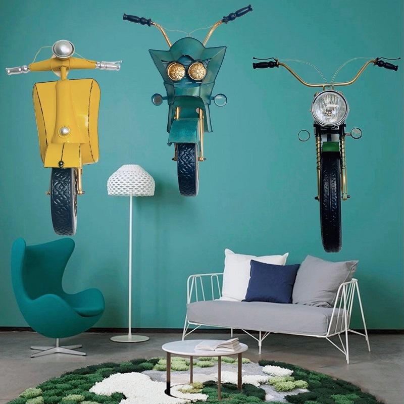 壁掛け ウォールインテリア アイアン バイク Bike アメリカン レトロ モダン リビング ダイニング 車庫 屋内 装飾 インテリア_4