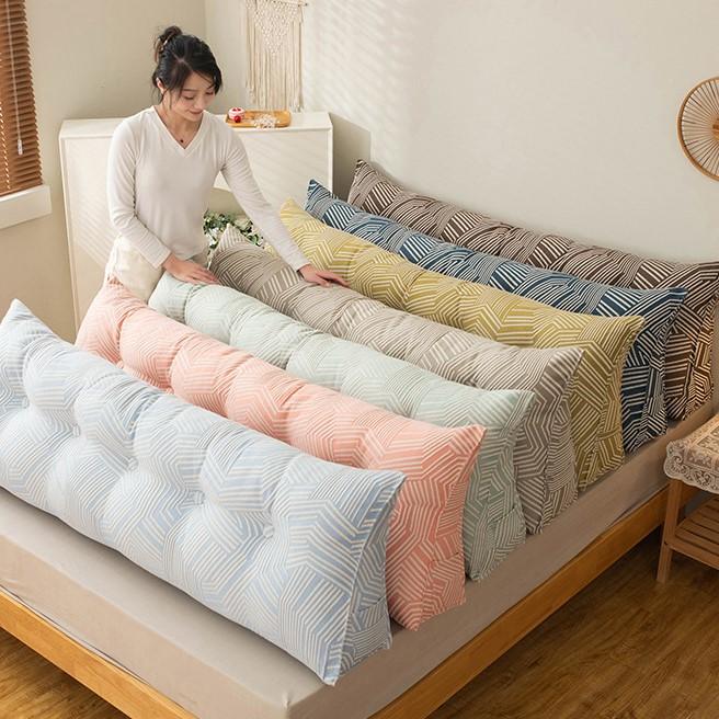 ヘッドボード 三角 デザイン 快適 ベッド クッション 120cm サイドポケット 付き おしゃれ かわいい セミダブル 後付け ピンク ブルーの画像