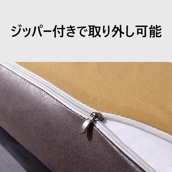 ヘッドボード 多機能 ラグジュアリー ダブルベッド 135cm おしゃれ かわいい インテリア モダン ヘッドボードカバー 後付け ブラウンの画像