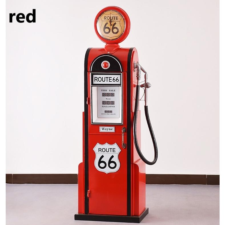 ルート66 ガソリンスタンド風 置物 ラック アメリカン レトロ 給油機 180cm ヴィンテージ おしゃれ
